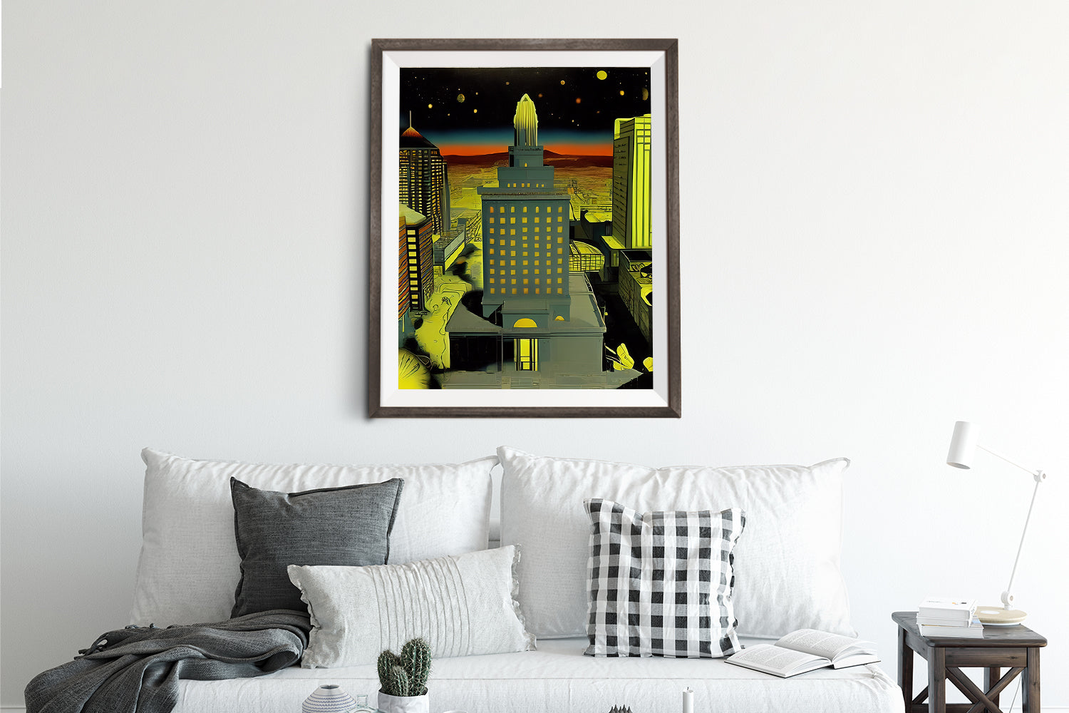OAKLAND DOWNTOWN ON MARS POSTER