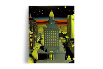 OAKLAND DOWNTOWN ON MARS POSTER