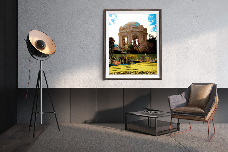 SAN FRANCISCO PALACE OF FINE ARTS IN WONDERLAND POSTER