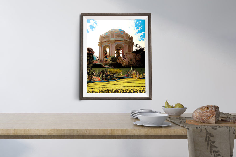 SAN FRANCISCO PALACE OF FINE ARTS IN WONDERLAND POSTER