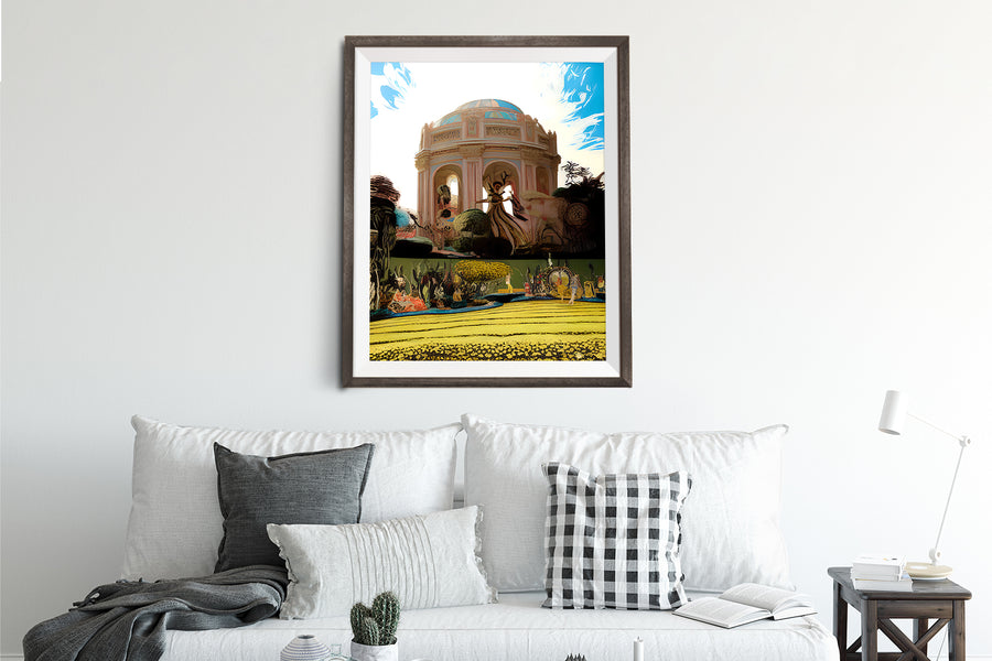 SAN FRANCISCO PALACE OF FINE ARTS IN WONDERLAND POSTER