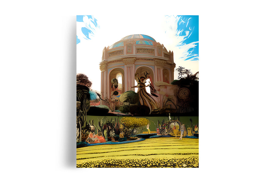 SAN FRANCISCO PALACE OF FINE ARTS IN WONDERLAND POSTER