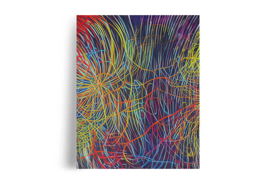 RAINBOW WEB EXPLOSION POSTER