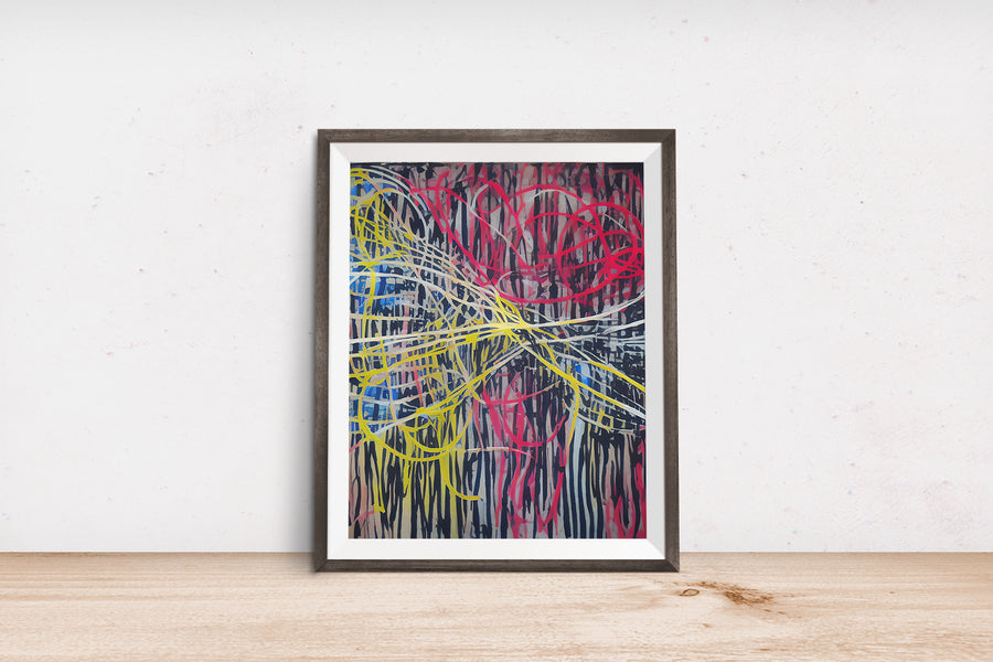 RAINBOW WEB EXPLOSION POSTER