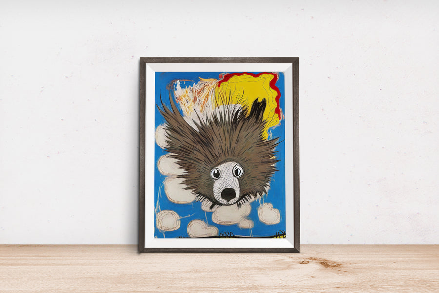 FLYING PORCUPINE POSTER