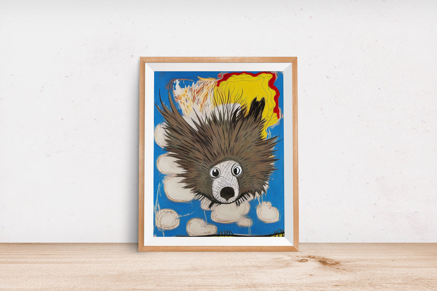 FLYING PORCUPINE POSTER