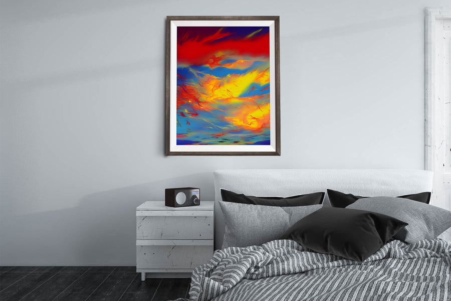 SUNSET CLOUDS POSTER