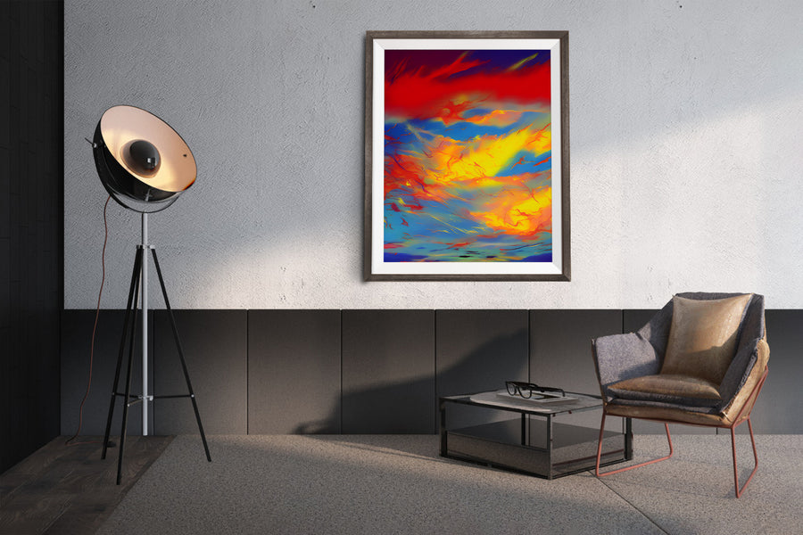 SUNSET CLOUDS POSTER