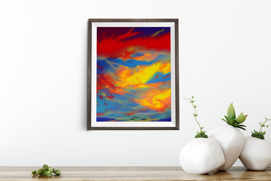 SUNSET CLOUDS POSTER