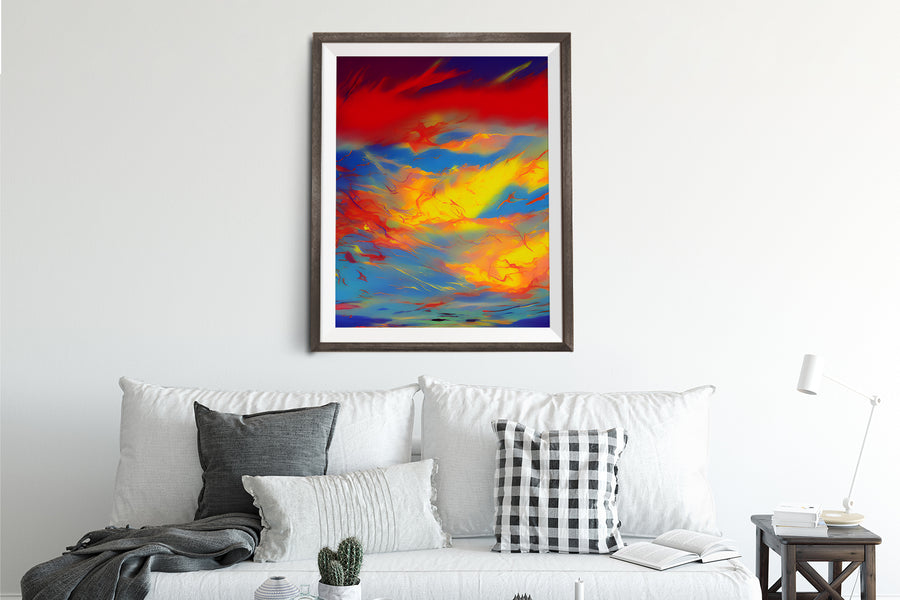 SUNSET CLOUDS POSTER