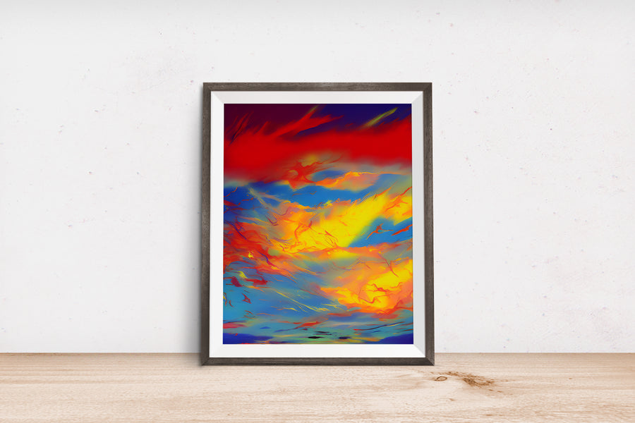 SUNSET CLOUDS POSTER