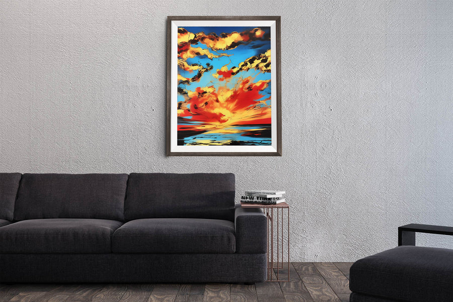 SUNSET CLOUDS POSTER