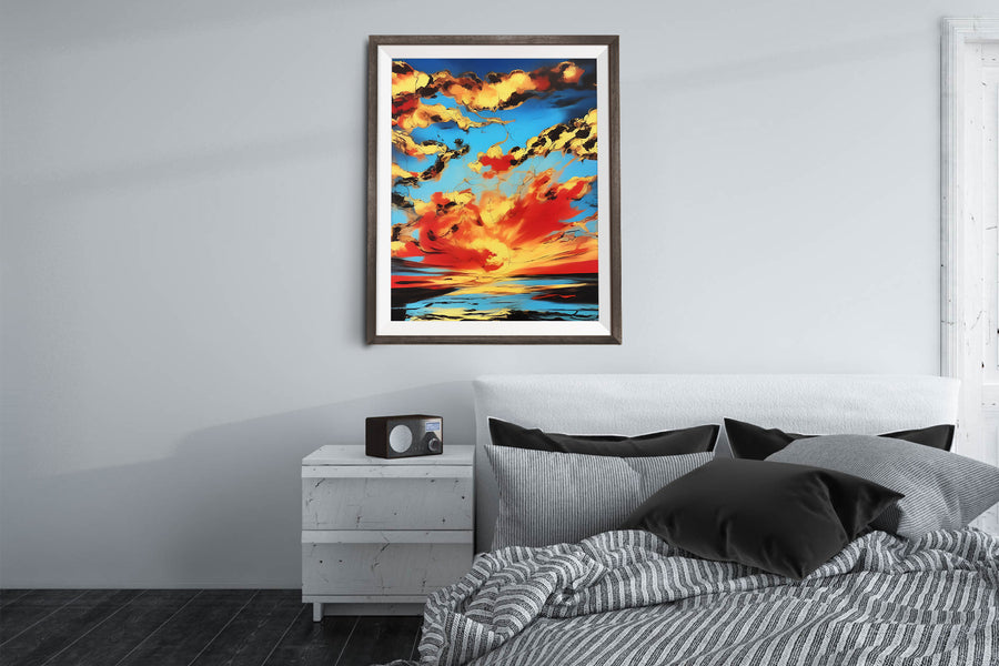 SUNSET CLOUDS POSTER