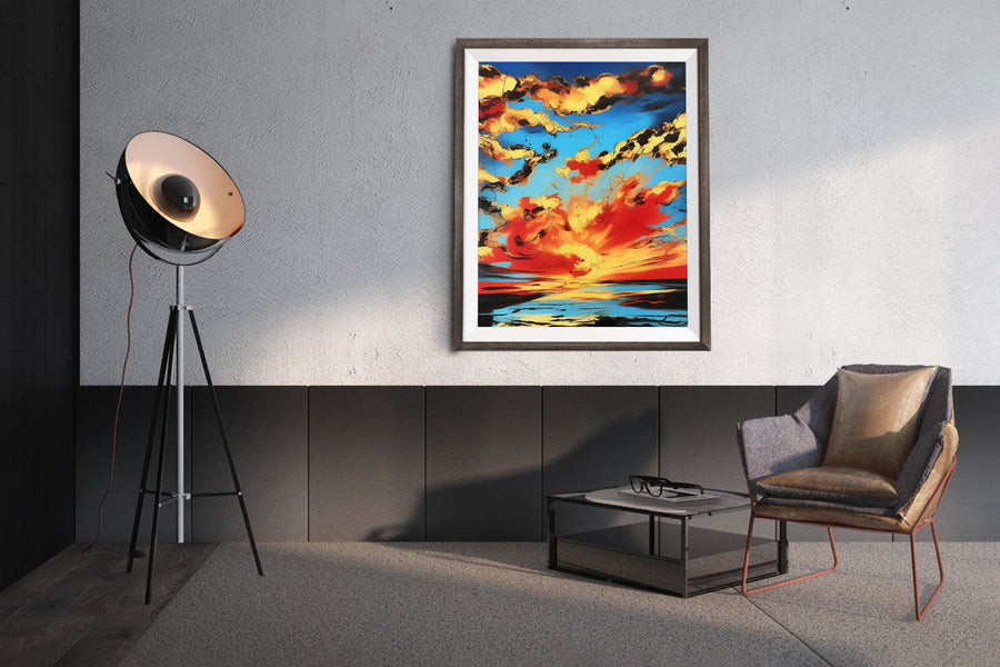 SUNSET CLOUDS POSTER