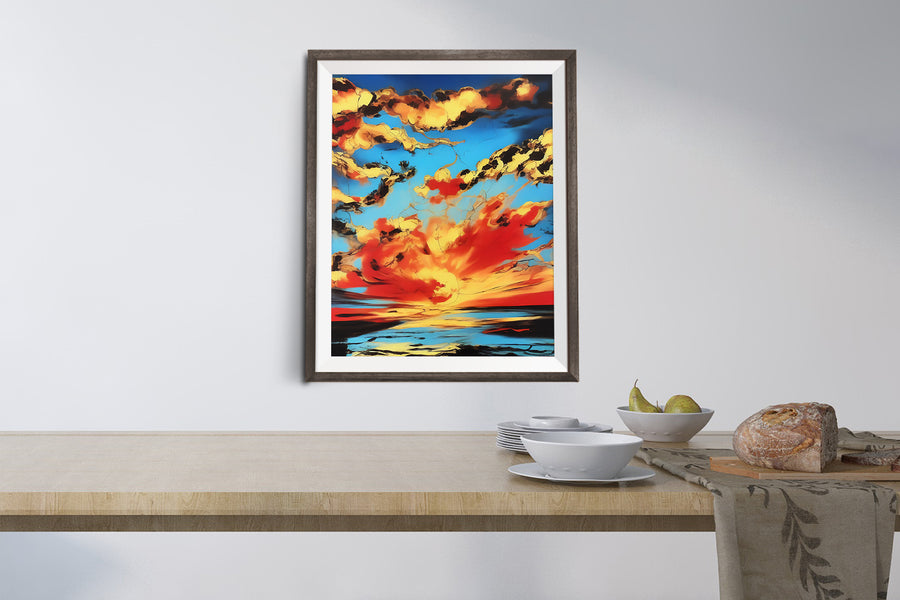 SUNSET CLOUDS POSTER