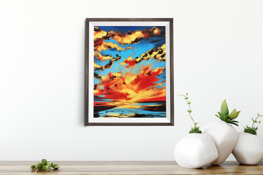 SUNSET CLOUDS POSTER