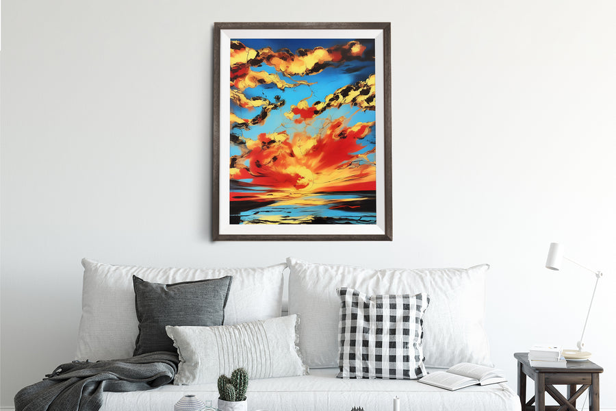 SUNSET CLOUDS POSTER