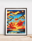 SUNSET CLOUDS POSTER