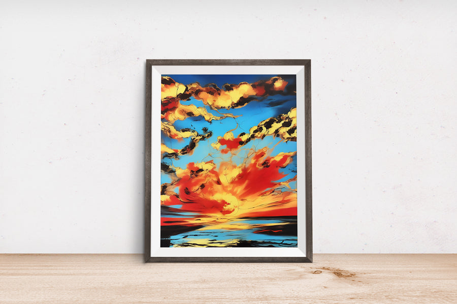 SUNSET CLOUDS POSTER