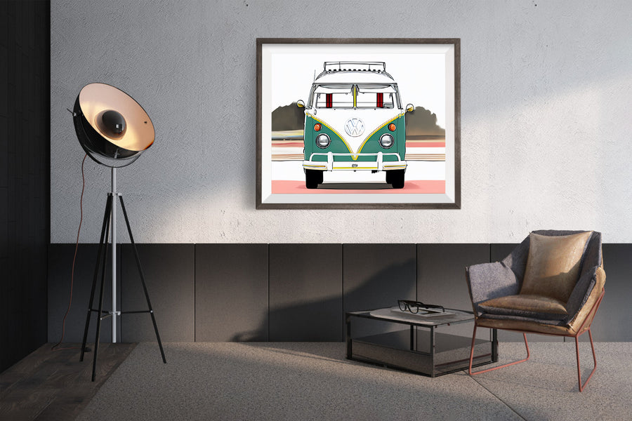 VOLKSWAGEN VW VAN POSTER