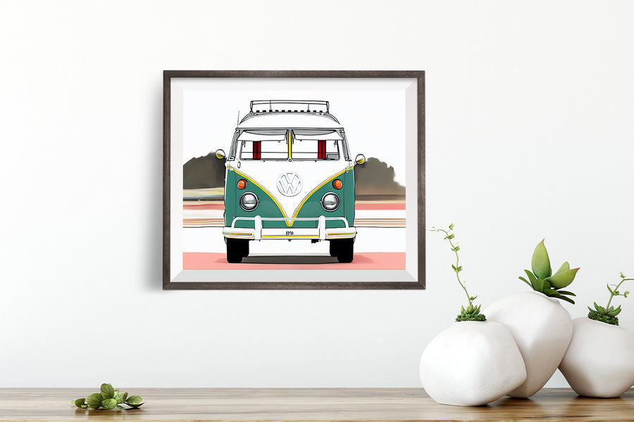 VOLKSWAGEN VW VAN POSTER