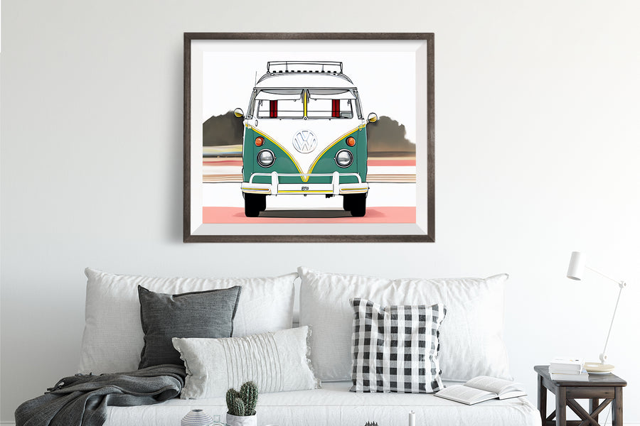 VOLKSWAGEN VW VAN POSTER