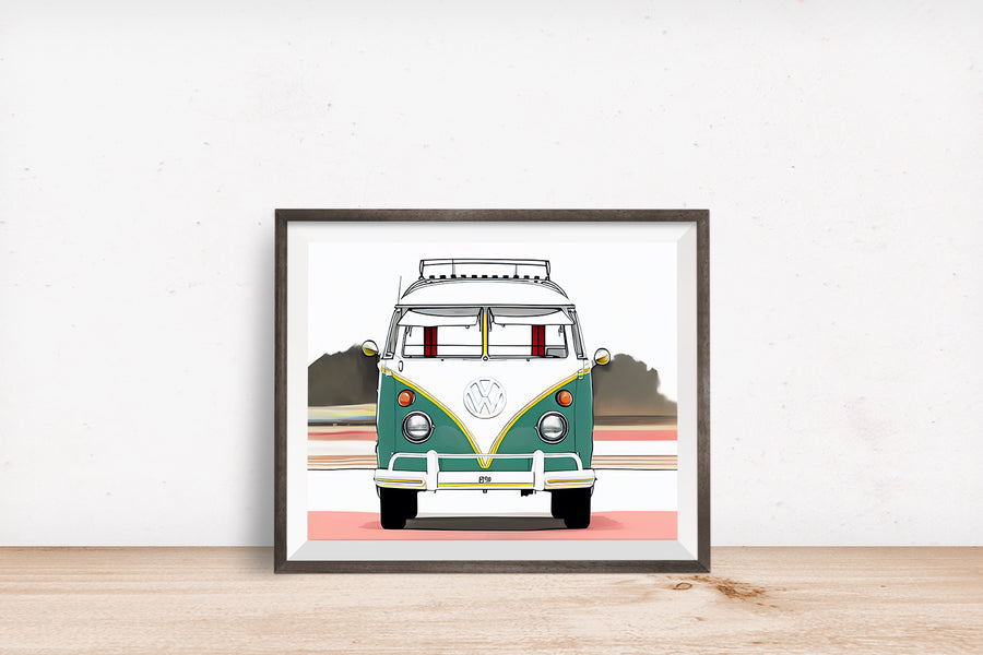 VOLKSWAGEN VW VAN POSTER