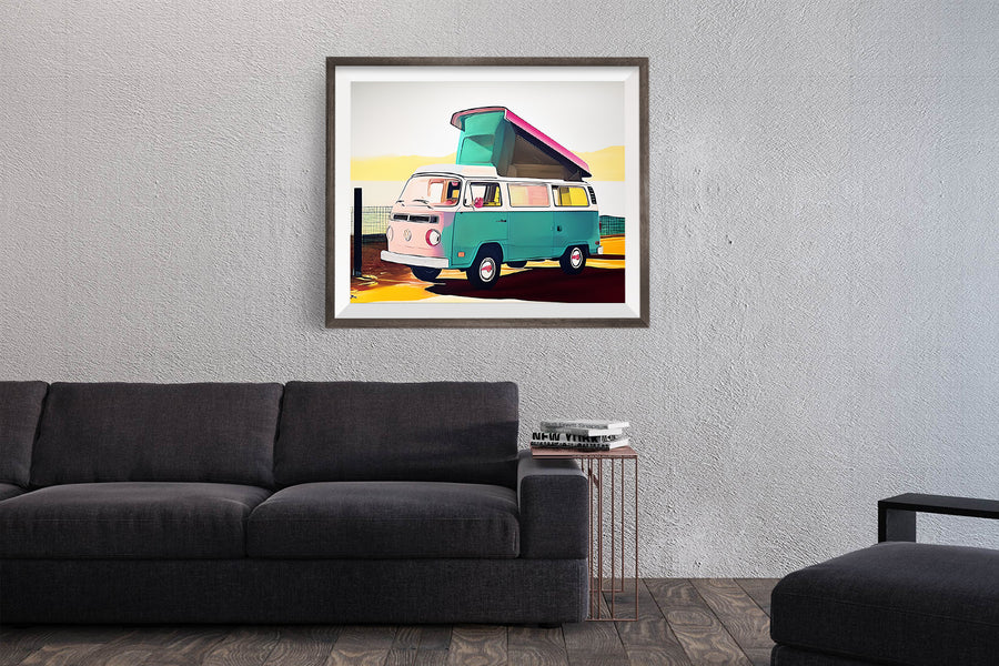 VOLKSWAGEN BUS VW VAN POSTER