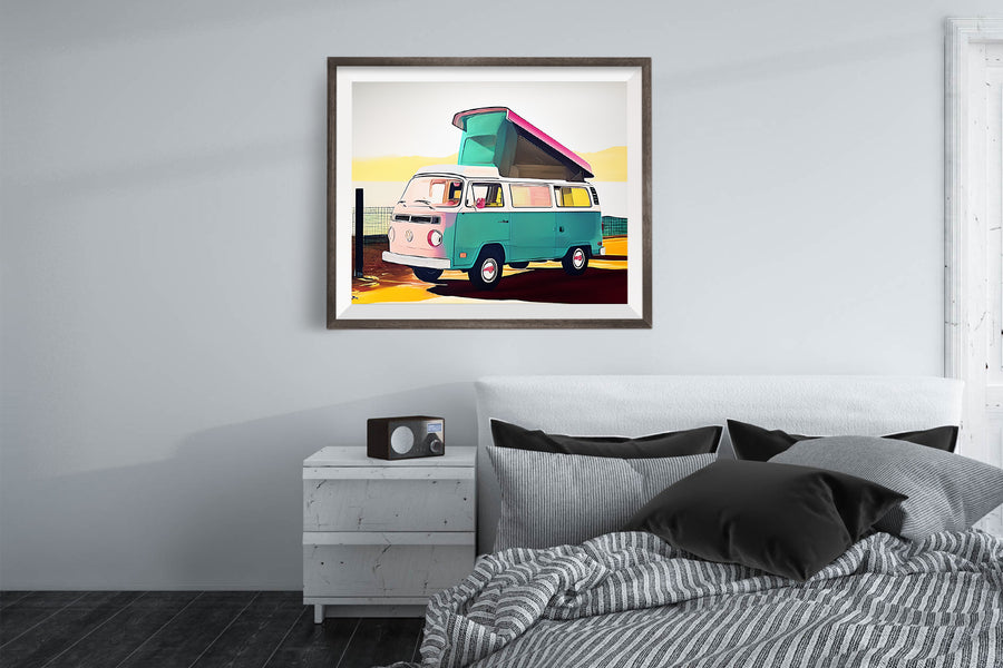 VOLKSWAGEN BUS VW VAN POSTER