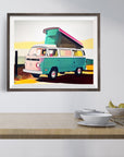 VOLKSWAGEN BUS VW VAN POSTER