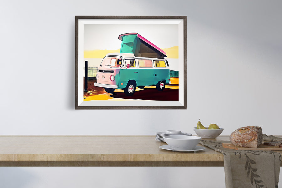 VOLKSWAGEN BUS VW VAN POSTER