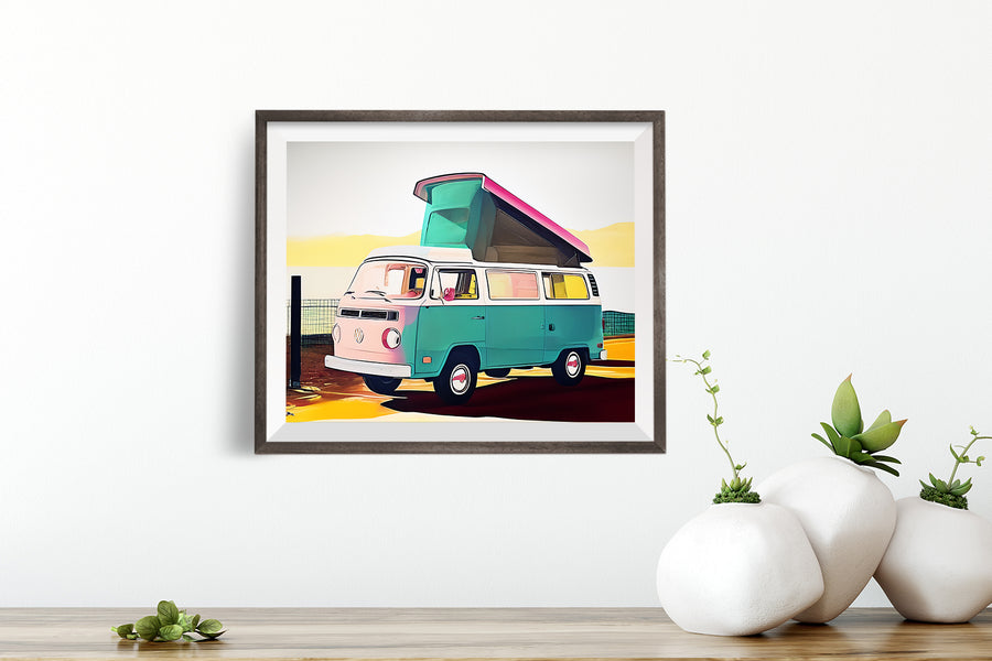 VOLKSWAGEN BUS VW VAN POSTER