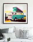 VOLKSWAGEN BUS VW VAN POSTER