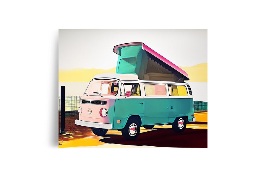 VOLKSWAGEN BUS VW VAN POSTER