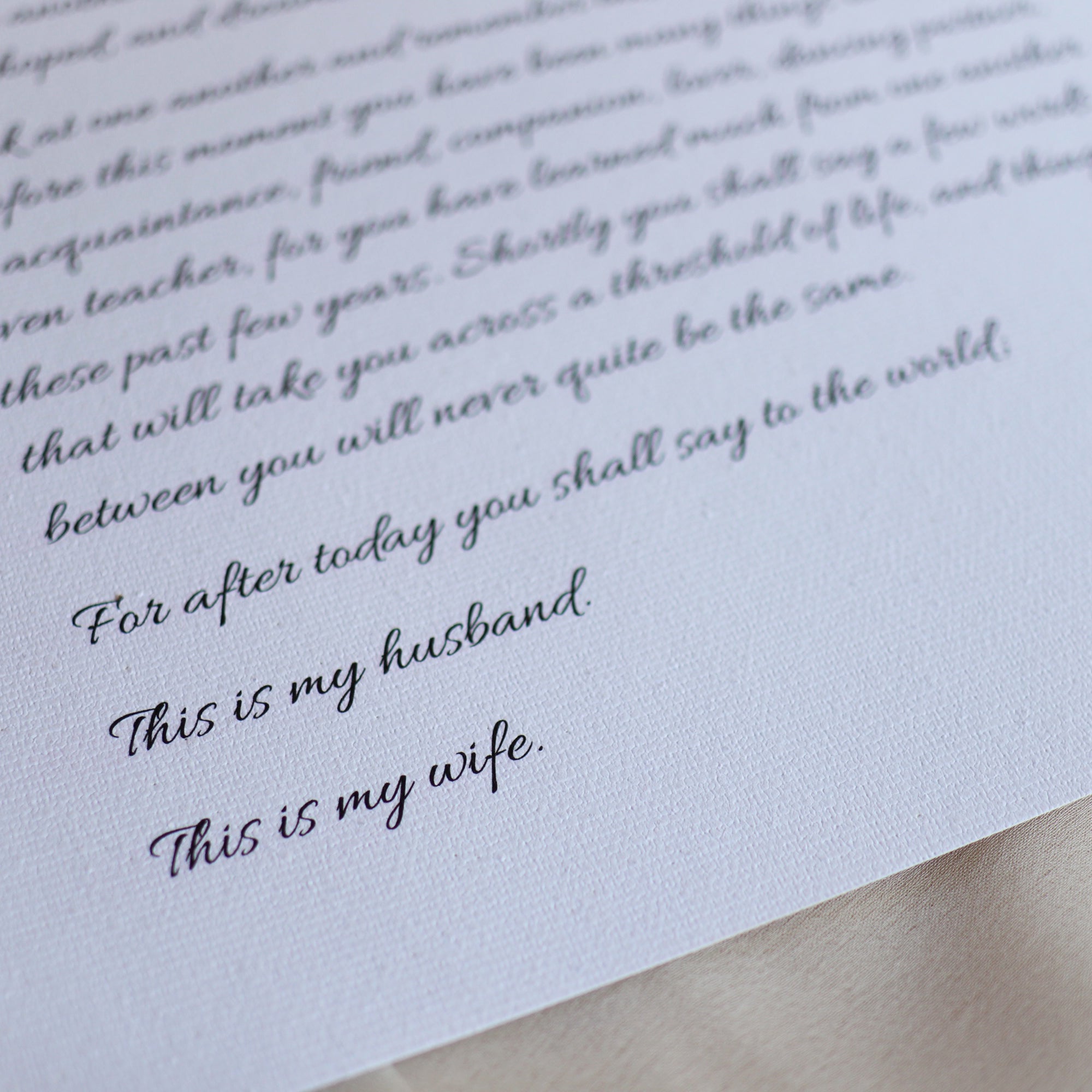 Personalized Wedding Day Love Letter / Wedding Vows / First Dance Song Cotton Anniversary Print - Leaves