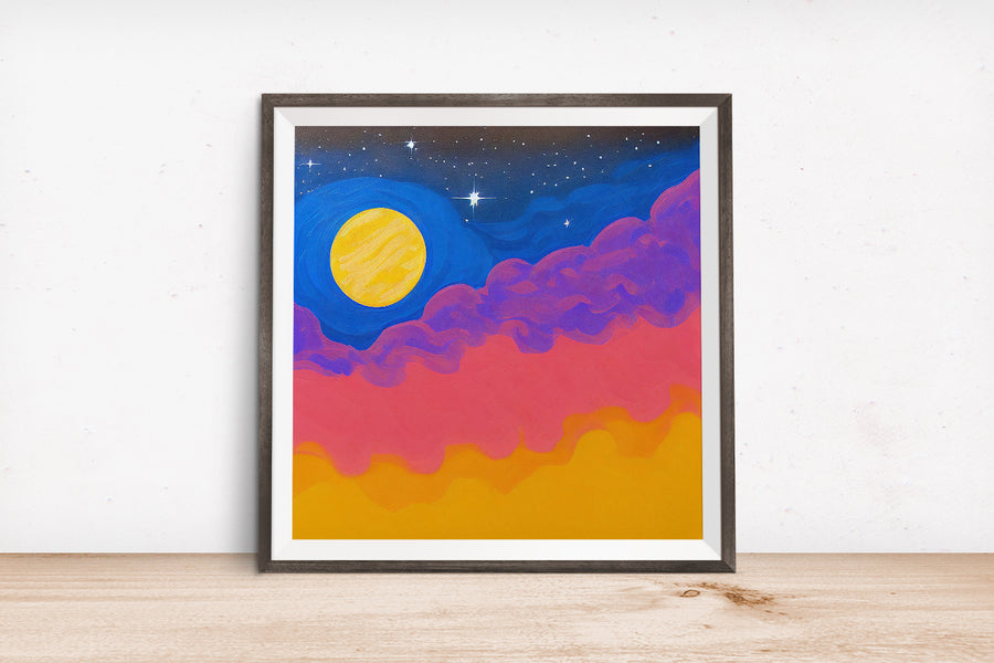 RAINBOW CLOUDS POSTER