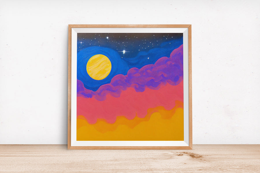 RAINBOW CLOUDS POSTER